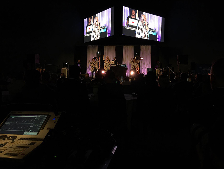 Ljud, ljus och bild i kombination